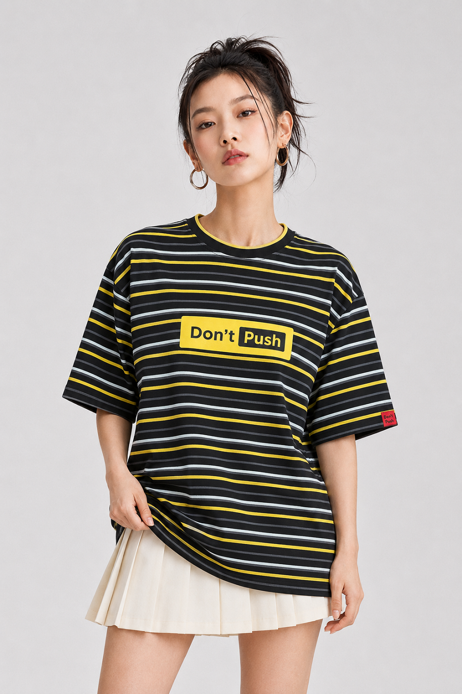 Yellow Box Stripe TEE