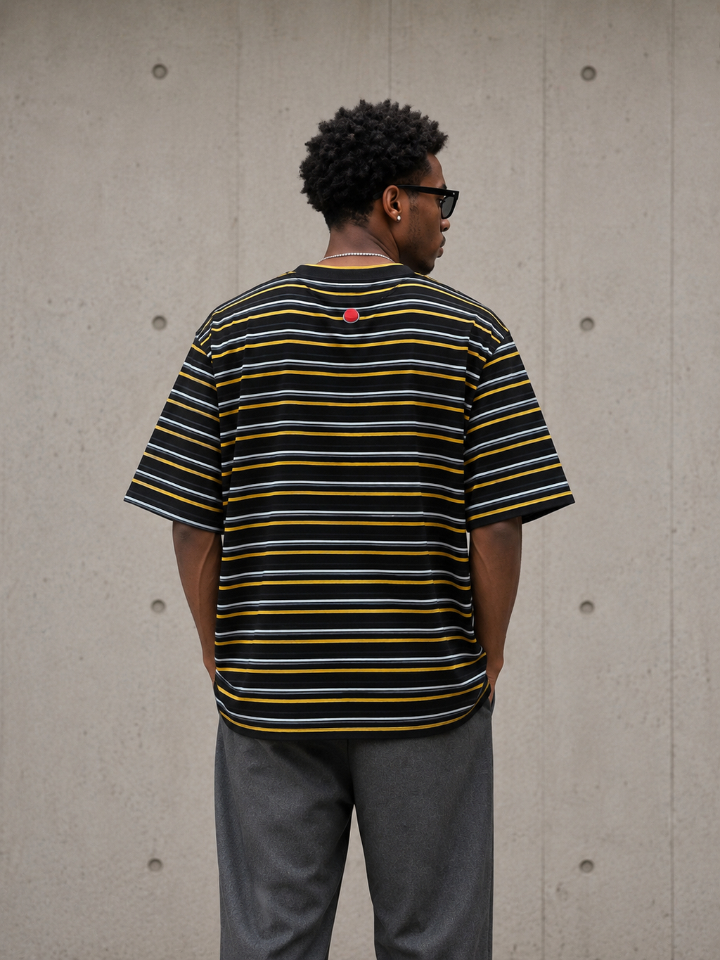 Yellow Box Stripe TEE