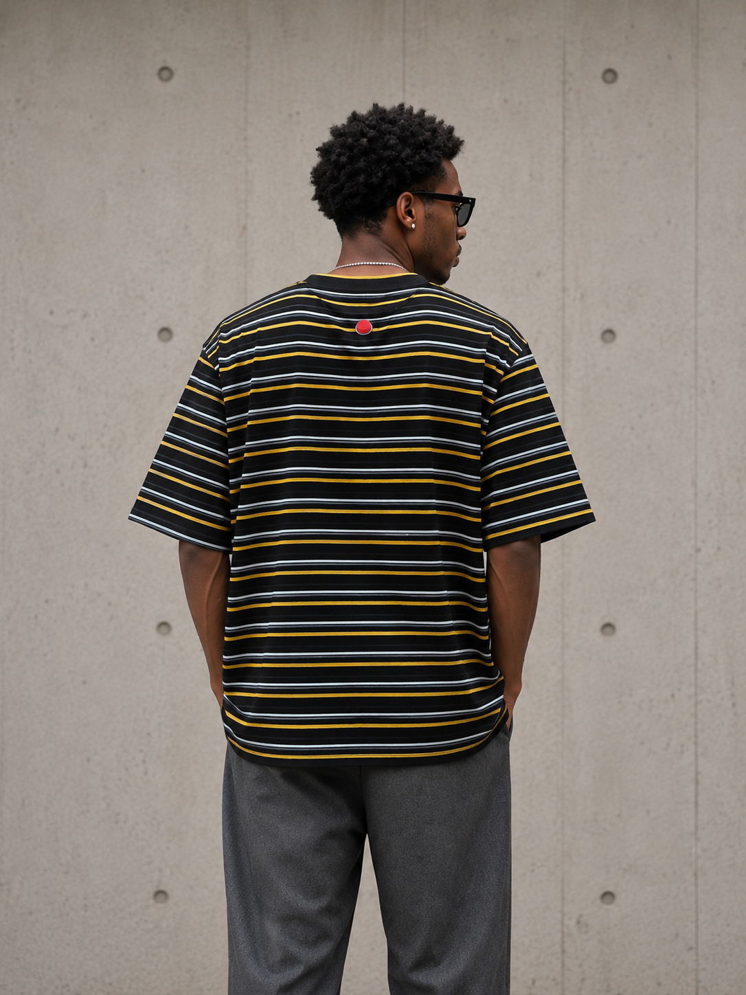 Yellow Box Stripe TEE