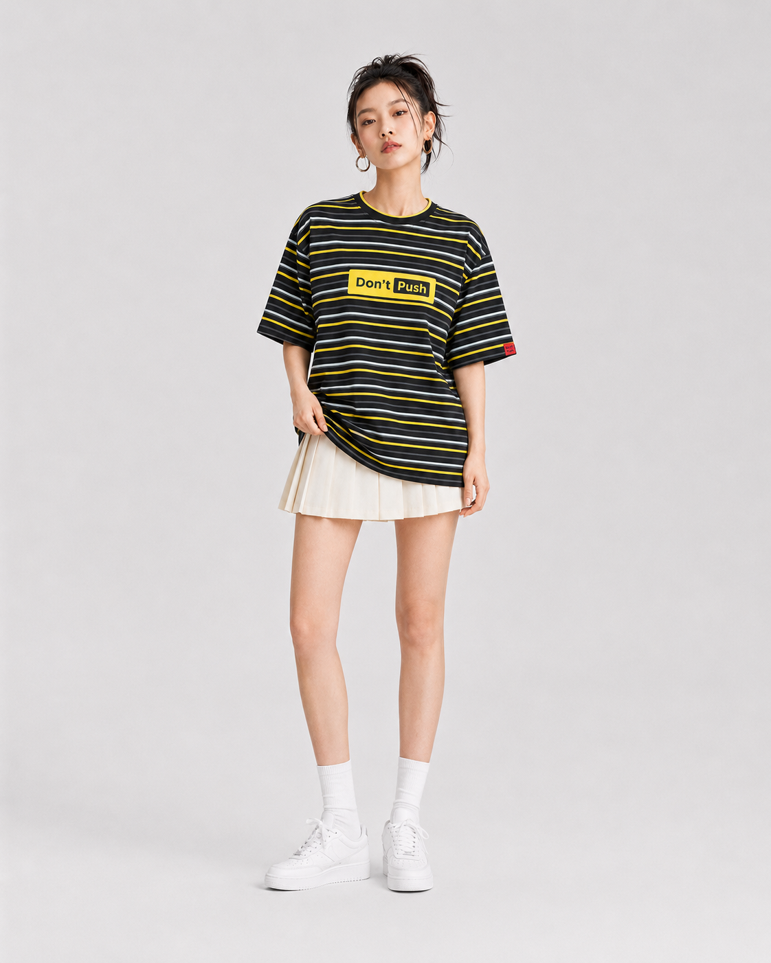 Yellow Box Stripe TEE